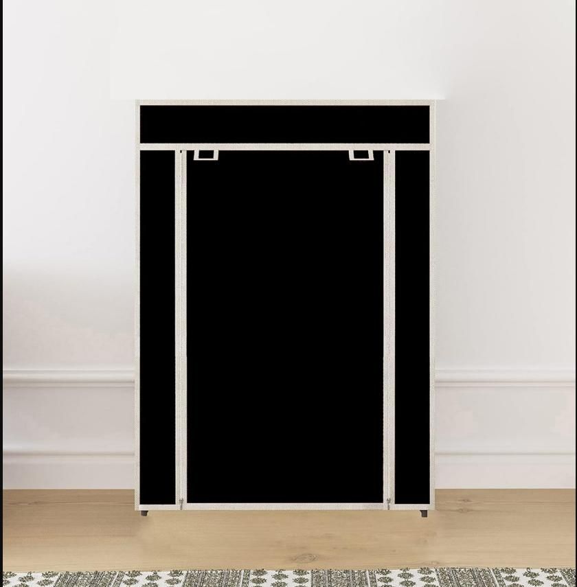 4 Rack Collapsible Wardrobe Cabinet and Shoe Rack - Easy installation & portable