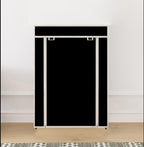 4 Rack Collapsible Wardrobe Cabinet and Shoe Rack - Easy installation & portable