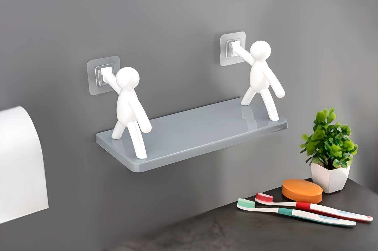 Bathroom  Storage Basin Cabinet Plastic Wall Shelf -Attractive Design