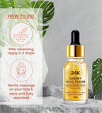 24K Gold Face Serum improves Dullness Reduces fine lines (Pack Of 2)