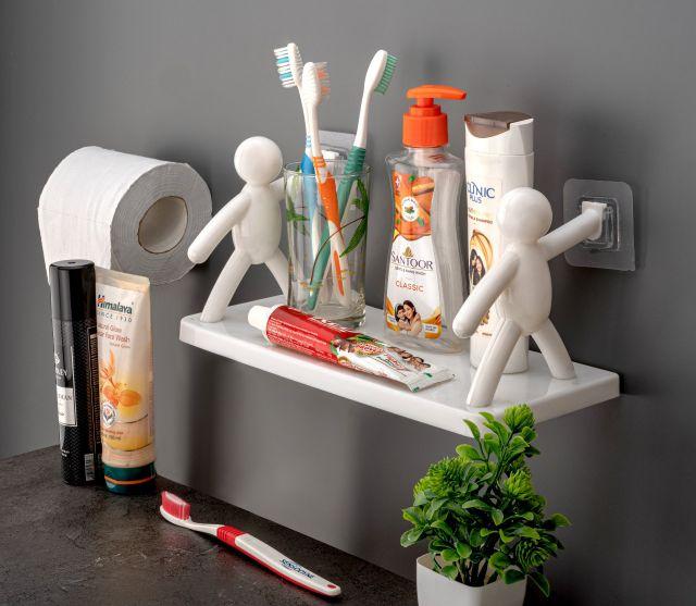 Bathroom  Storage Basin Cabinet Plastic Wall Shelf -Attractive Design